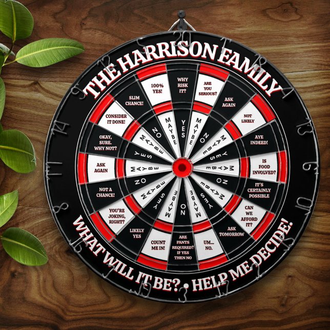 Funny Decision Maker Personalized Dartboard (Creator Uploaded)