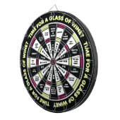 Funny Decision Maker - Wine Drinker Edition Dartboard (Front Right)