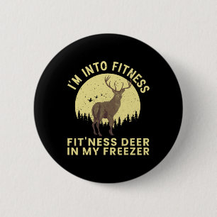 Funny Deer Hunting Art For Men Women Wildlife Hunt 2 Inch Round Button