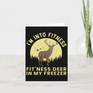 Funny Deer Hunting Art For Men Women Wildlife Hunt Card