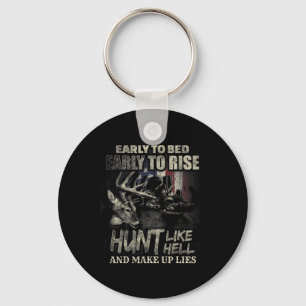 Funny Deer Hunting For Deer Hunters And Hunting Lo Keychain