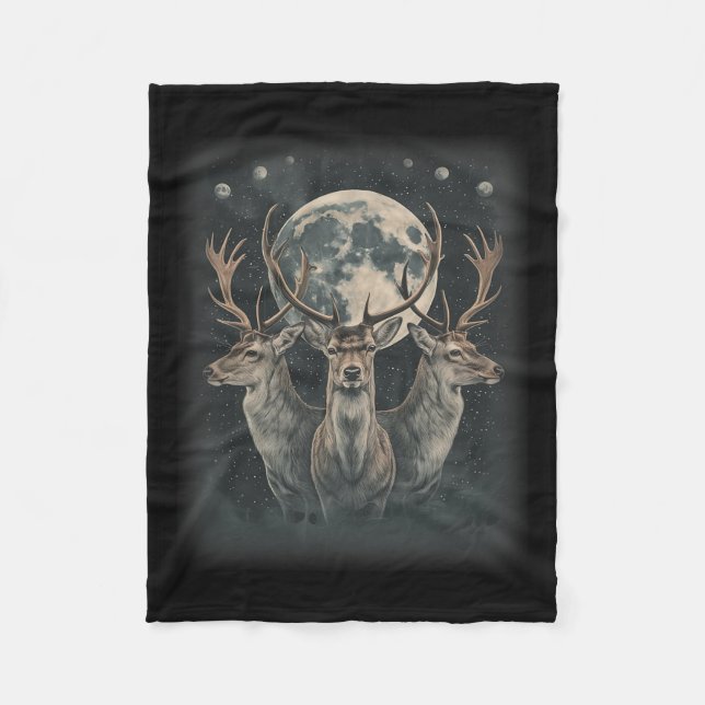 Funny Deer Hunting Hunter Shirt  Fleece Blanket (Front)