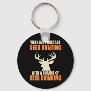 Funny Deer Hunting  Keychain