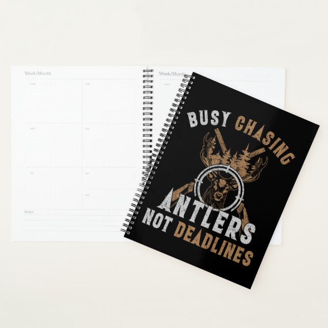 Funny Deer Hunting  Planner (Display)