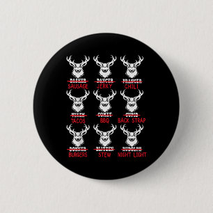 Funny Deer Hunting Santa Tee Men Women Hunter Chri 2 Inch Round Button