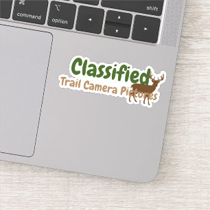 Funny Deer Hunting Sticker for Computer