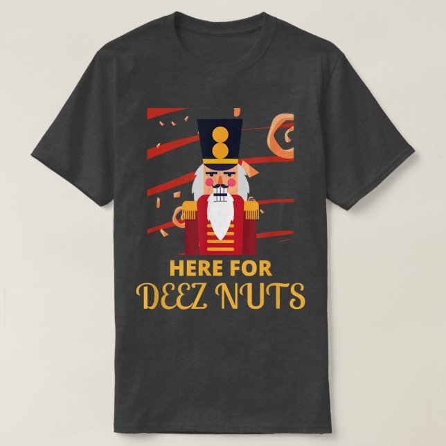 Funny Deez Nuts Nutcracker Ugly Christmas Sweat  (Design devant)