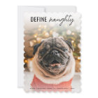Funny Define Naughty Dog Pet photo Christmas