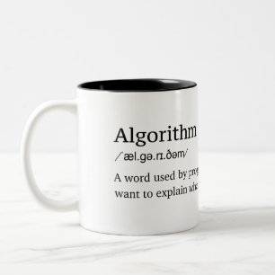 Funny definition of Algorithm Two-Tone Coffee Mug