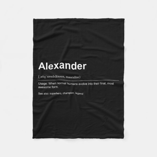 Funny Definition Quote For The Name Ander _  Fleece Blanket (Front)
