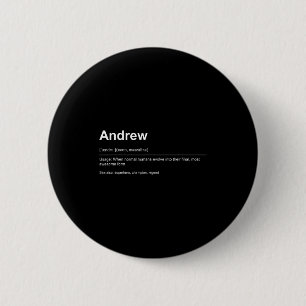 Funny Definition Quote For The Name Andrew _ 2 Inch Round Button