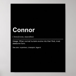 Funny Definition Quote For The Name Connor _  Poster