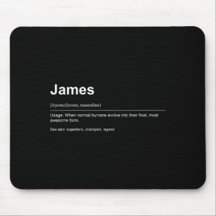 Funny Definition Quote For The Name James _  Mouse Pad