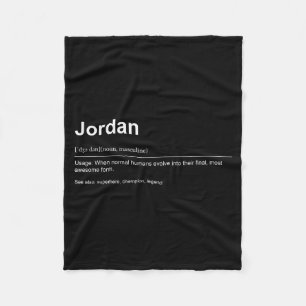 Funny Definition Quote For The Name Jordan _  Fleece Blanket