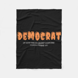 Funny Democrat Republican Halloween Costume  Fleece Blanket