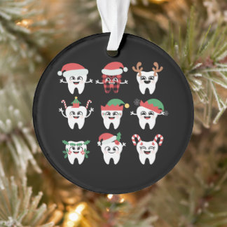 Funny Dental Christmas Teeth Cute Xmas Dentist Ornament