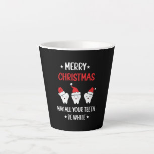 Funny Dental Christmas Teeth – Merry Christmas Latte Mug