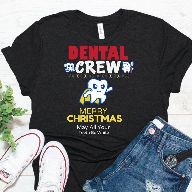 Funny Dental Crew Christmas Group T-Shirt (Creator Uploaded)