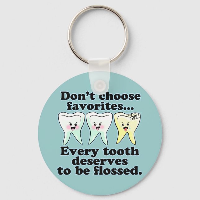 Funny Dental Humour Keychain (Front)