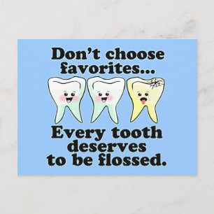 Funny Dental Humour Postcard