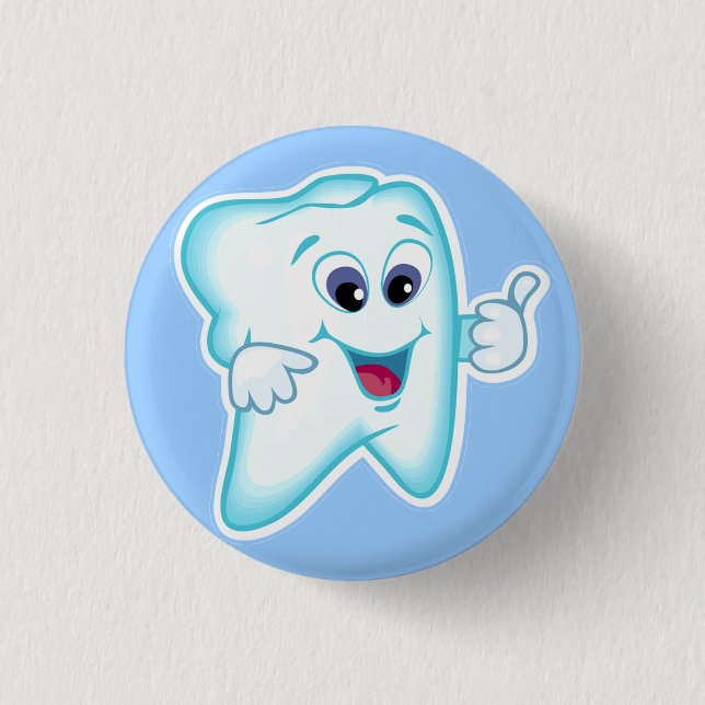 Funny Dental Hygienist 1 Inch Round Button (Front)