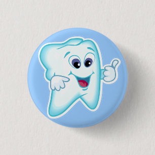 Funny Dental Hygienist 1 Inch Round Button