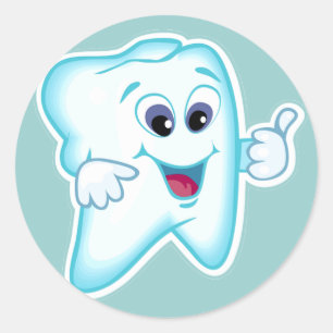 Funny Dental Hygienist Classic Round Sticker