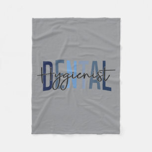 Funny Dental Hygienist Dental Istant Hygienist Fleece Blanket