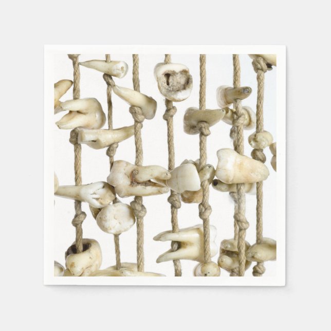 Funny Dental Photography Extracted Teeth Dentistry Napkin (Front)