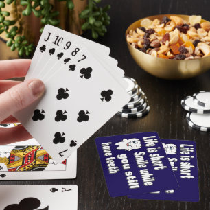 Funny Dental Quote Playing Cards
