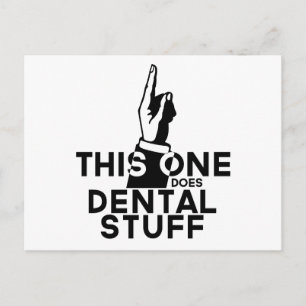 Funny Dental Vintage - Dentist Hygienist This One Postcard