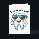 Funny Dentist Birthday Card<br><div class="desc">Funny dentist birthday card featuring a funny tooth wearing sunglasses with the thumbs up sign on the front. The inside card message has a funny tooth pun but can be edited if wanted by you. This would make a funny birthday card for the dentist, dental hygienist, etc in your life....</div>