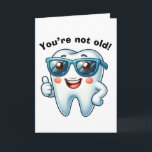 Funny Dentist Birthday Card<br><div class="desc">Funny dentist birthday card featuring a funny tooth wearing sunglasses with the thumbs up sign on the front. The inside card message has a funny tooth pun but can be edited if wanted by you. This would make a funny birthday card for the dentist, dental hygienist, etc in your life....</div>
