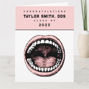 Funny Dentist Dental School Graduation Card