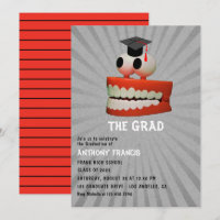 Funny Dentist Graduation Party Invitation