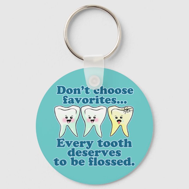 Funny Dentist Keychain (Front)