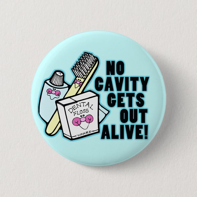 Funny Dentist or Prosthodontist 2 Inch Round Button (Front)