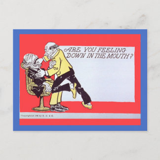 Funny Dentist Postcard Vintage 1906 Image copy