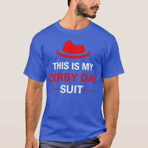 Funny Derby Day Horse Hat Derby Suit Kentucky Raci T-Shirt