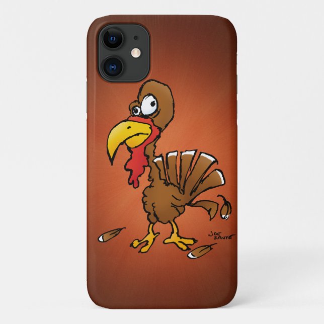Funny Derp Turkey Cartoon Case-Mate iPhone Case (Back)