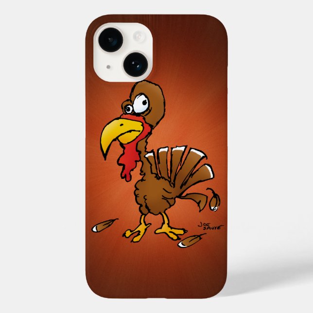 Funny Derp Turkey Cartoon Case-Mate iPhone Case (Back)