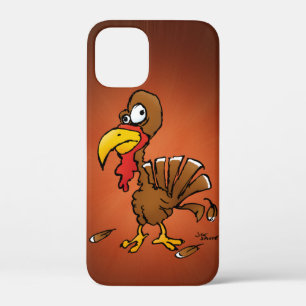 Funny Derp Turkey Cartoon Illustration iPhone 12 Mini Case