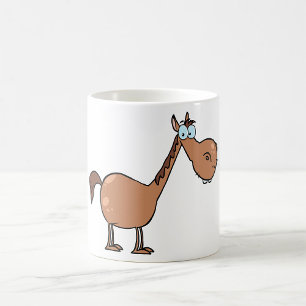 Funny Derpy Horse Silly Brown Stallion Coffee Mug