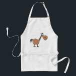 Funny Derpy Horse Silly Brown Stallion Standard Apron<br><div class="desc">Keep your clothes clean while showing off your sense of humor with this funny horse apron. This durable kitchen apron features a silly brown stallion cartoon that is perfect for summer barbecues, baking at home, or even grooming at the barn. A wonderful gift for horse lovers who enjoy cooking or...</div>