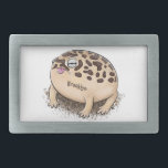 Funny desert rain frog cartoon illustration belt buckle<br><div class="desc">This cute light brown desert rain frog is spotty and adorable.</div>