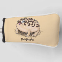 Funny desert rain frog cartoon illustration