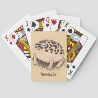 Funny desert rain frog cartoon illustration