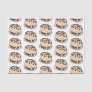 Funny desert rain frog cartoon illustration tissue paper