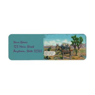 Funny Desert Return Address Labels