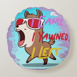 Funny Design throw piliow for your home Round Pillow